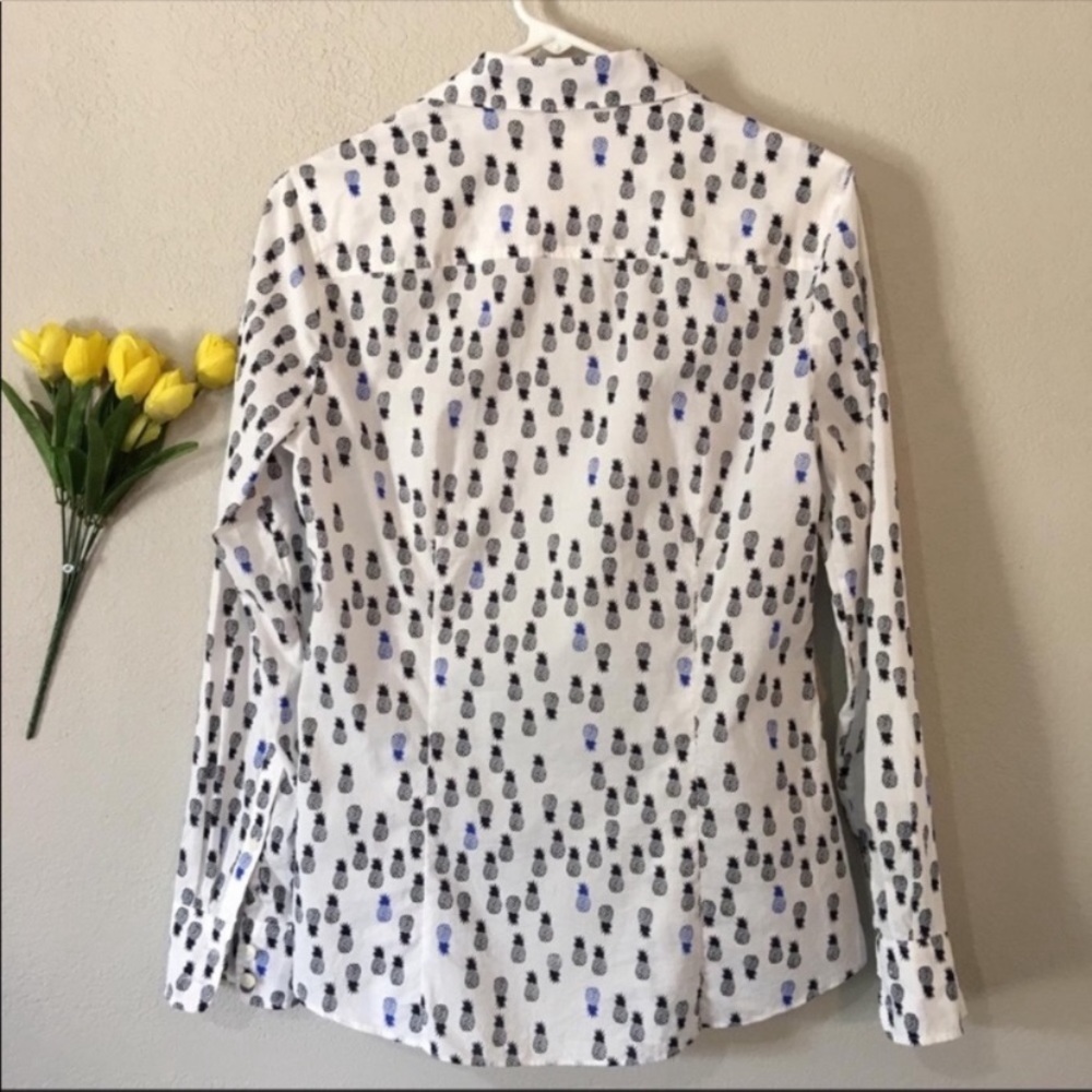 J. Crew Pineapple Print Button Down Shirt - image 4